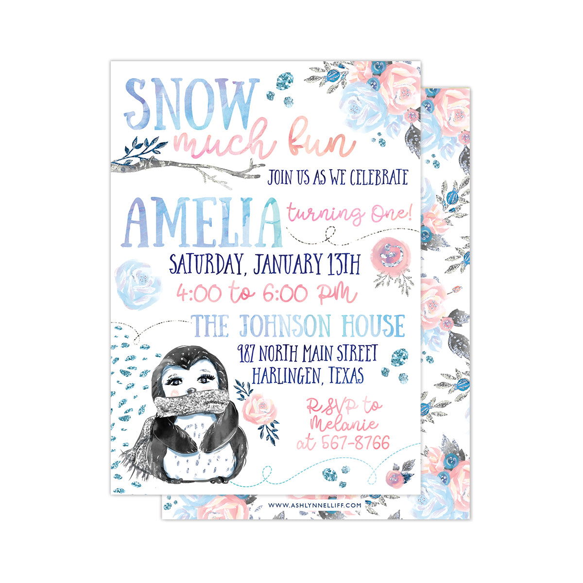 Snow Much Fun Party Invitation