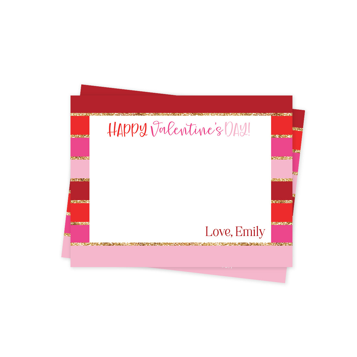 Stripes Valentines Day Stationery
