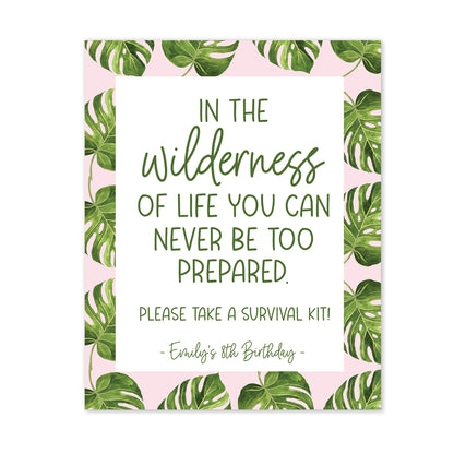 Glamping Party Sign