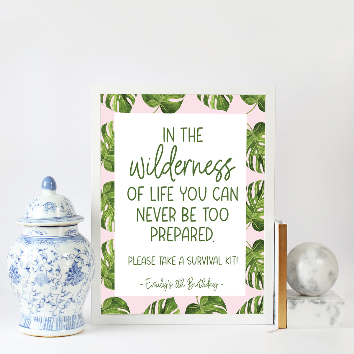 Glamping Party Sign