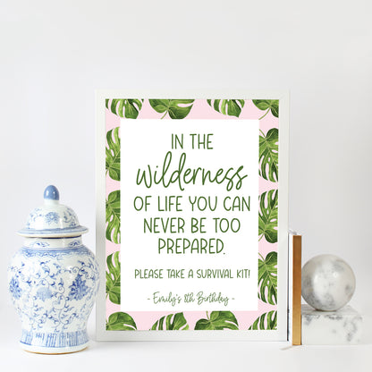 Glamping Party Sign