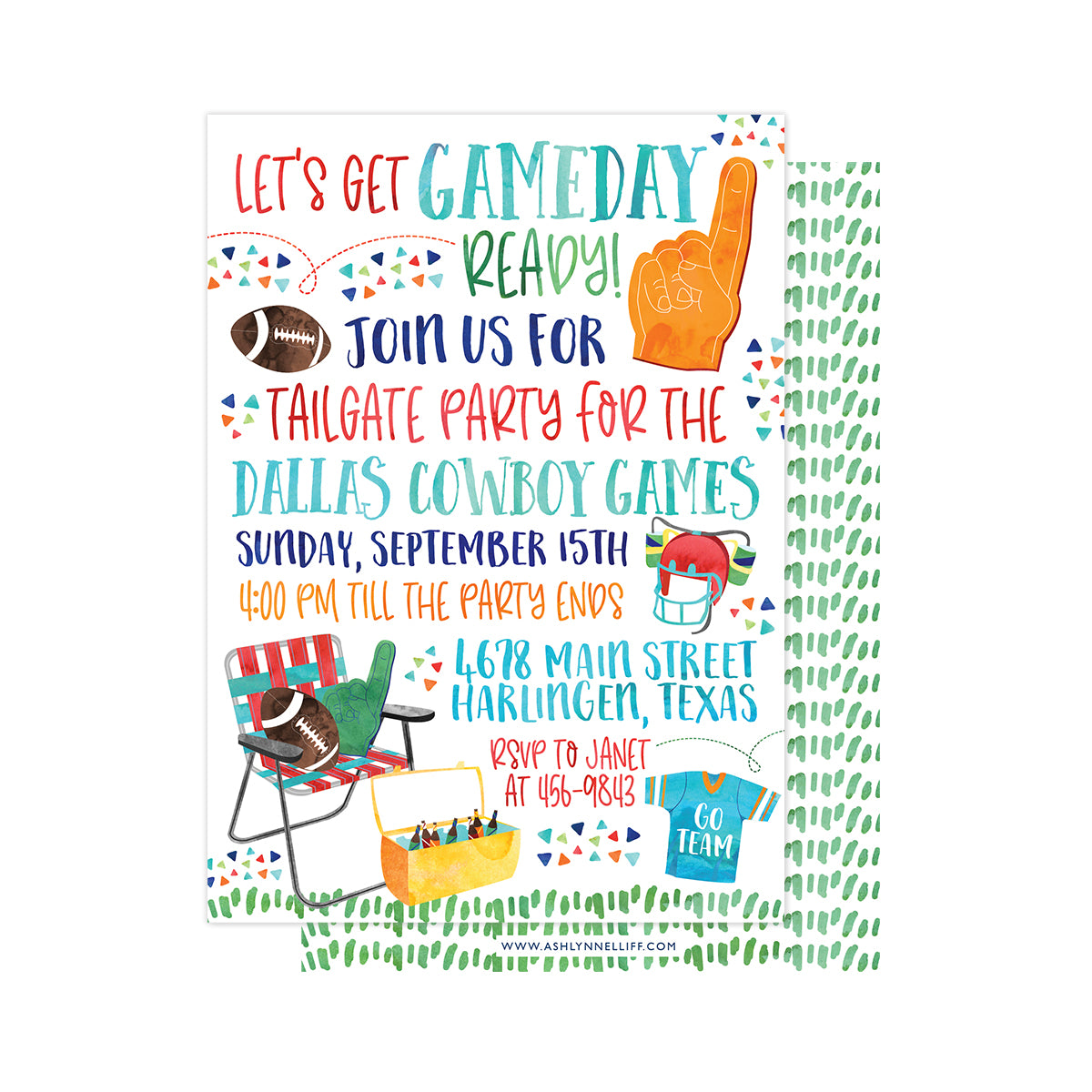 Tailgate (Football) Party Invitation