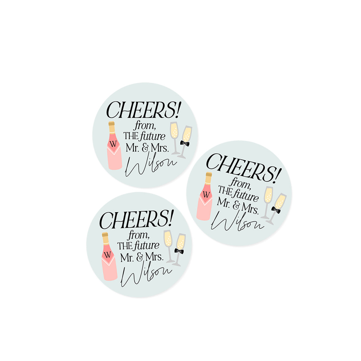 Cheers From the Future Mr. & Mrs. Stickers
