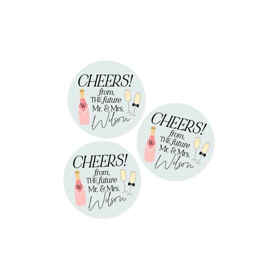 Cheers From the Future Mr. & Mrs. Stickers