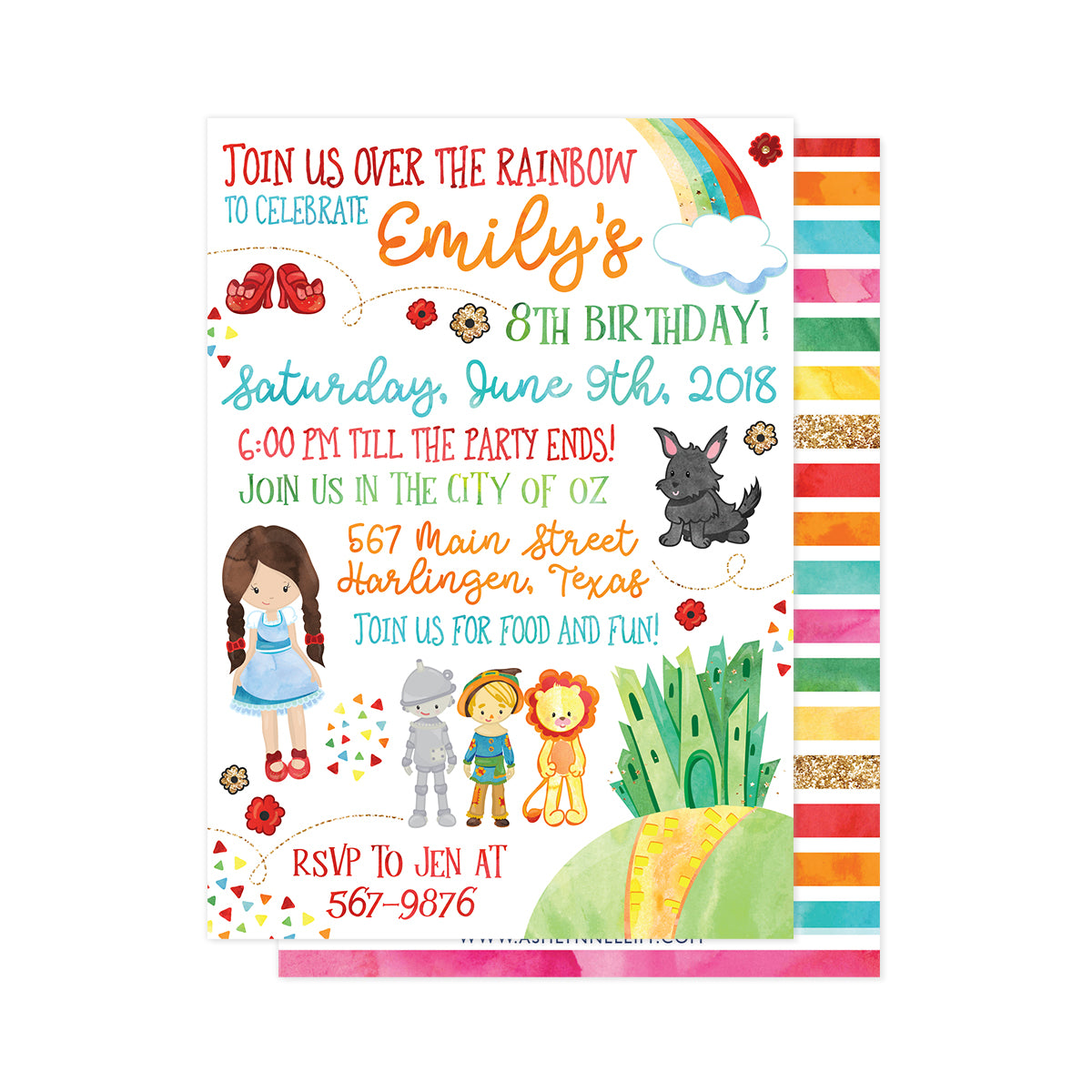 Wizard of Oz Party Invitation