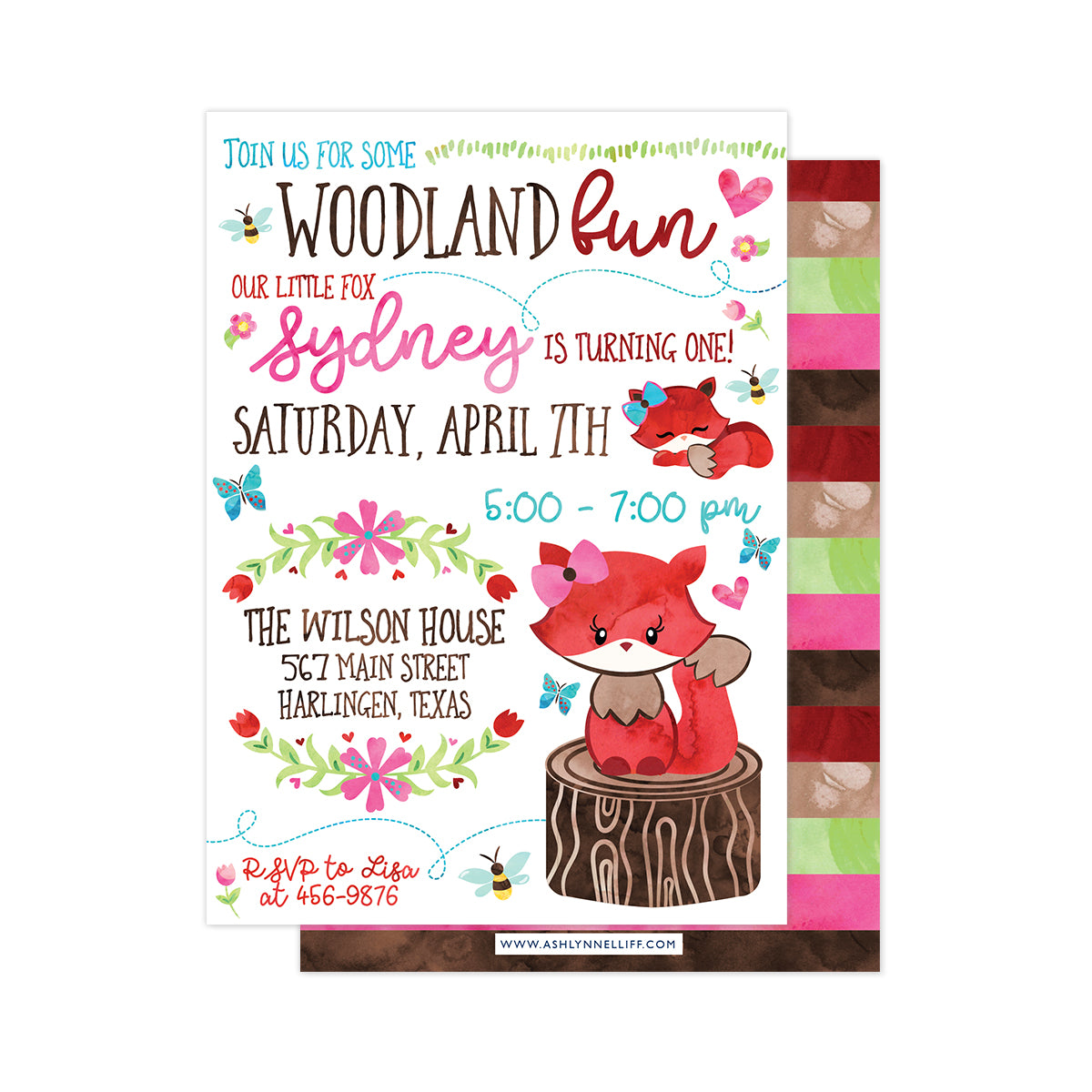 Woodland Fun Party Invitation