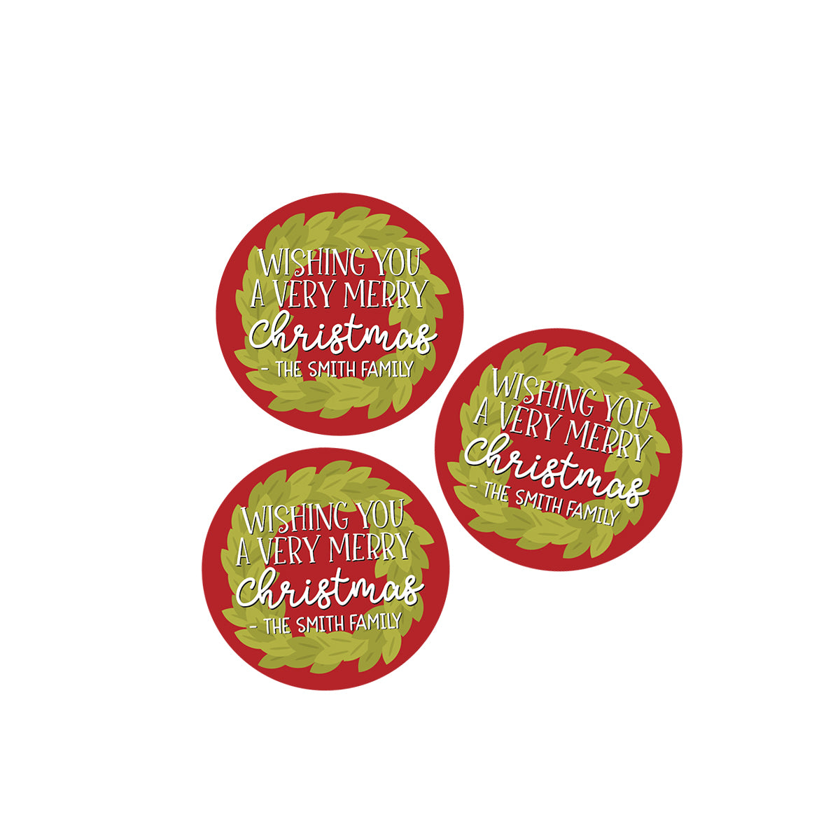 Christmas Wreath Stickers
