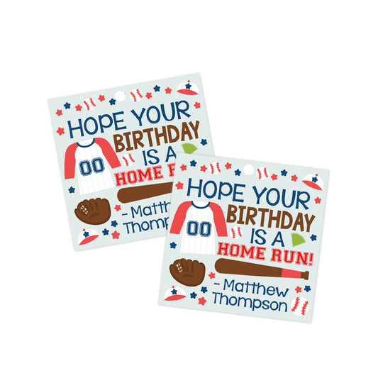Baseball Gift Tag