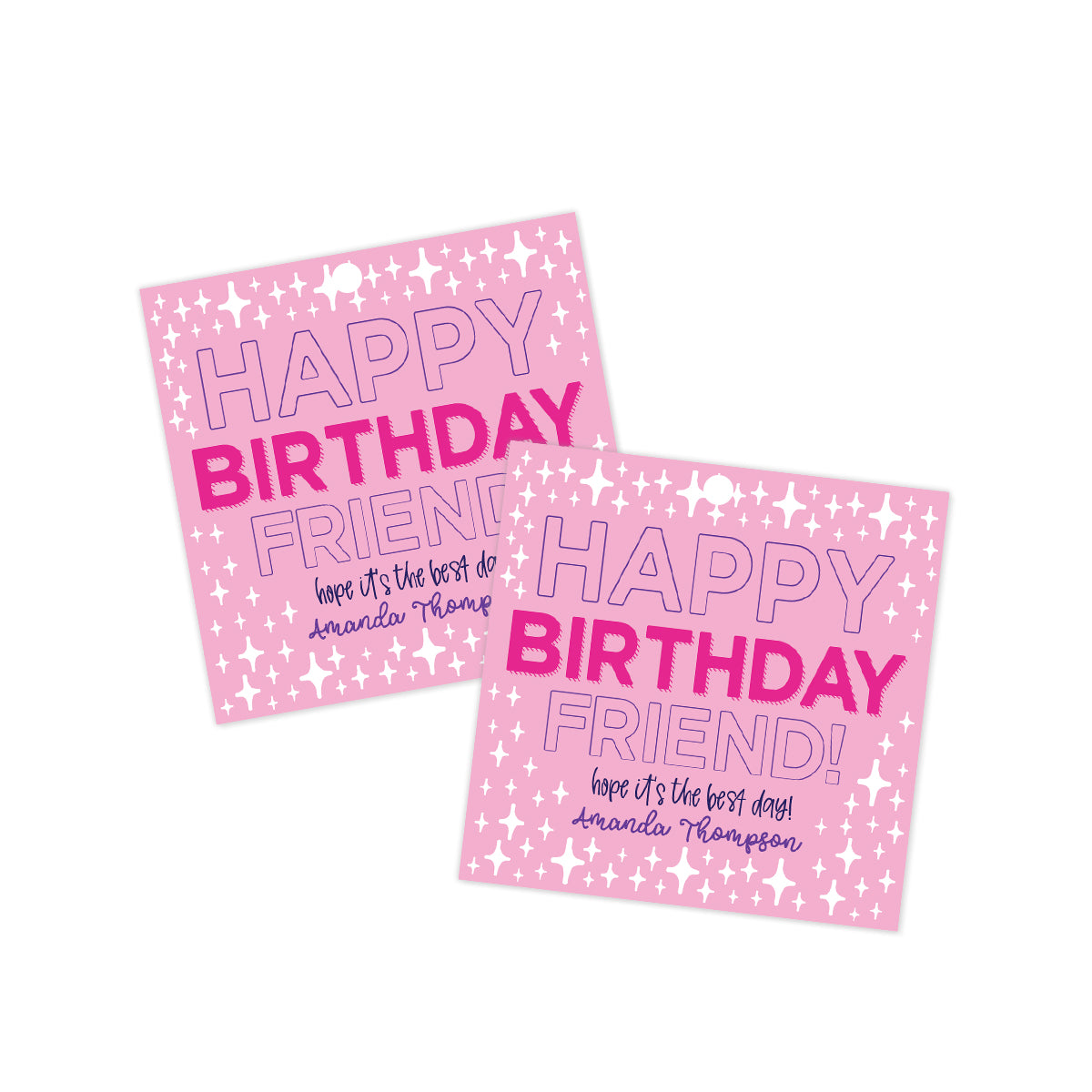 Happy Birthday (Pink) Gift Tag