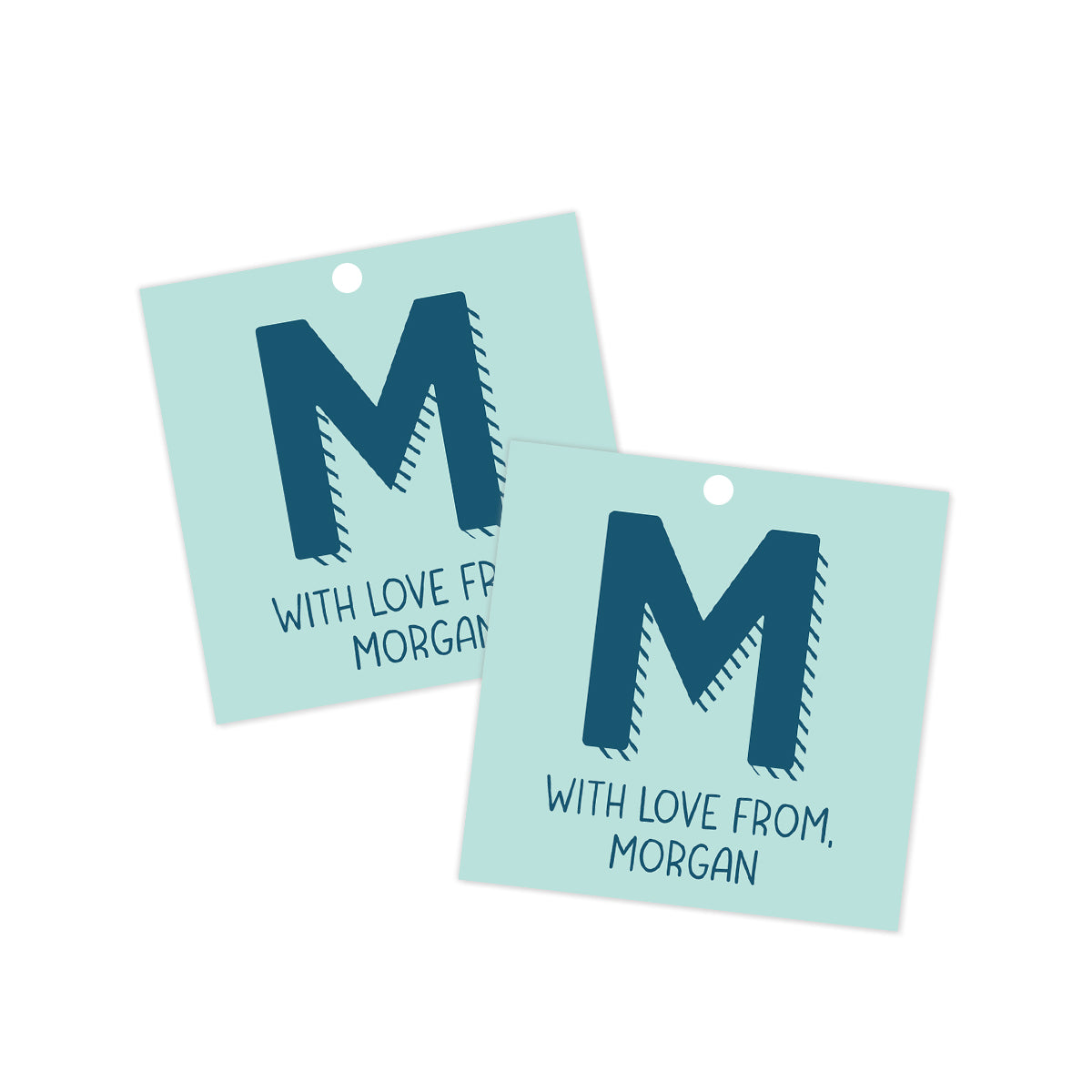 Initial Everyday Gift Tag