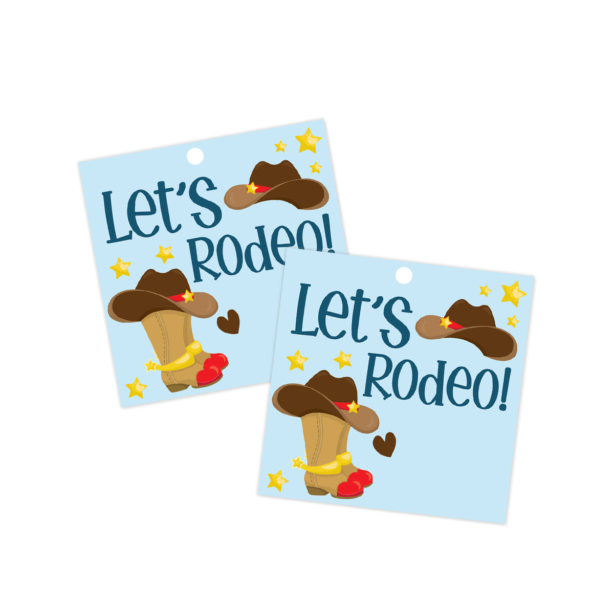 Let's Rodeo Gift Tag