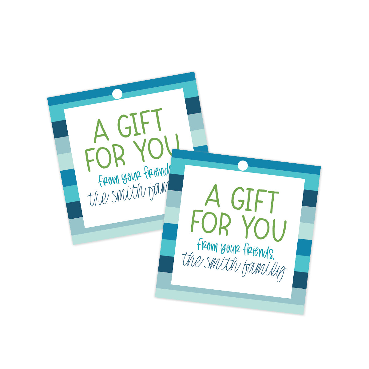 A Gift For You (Blue) Gift Tag