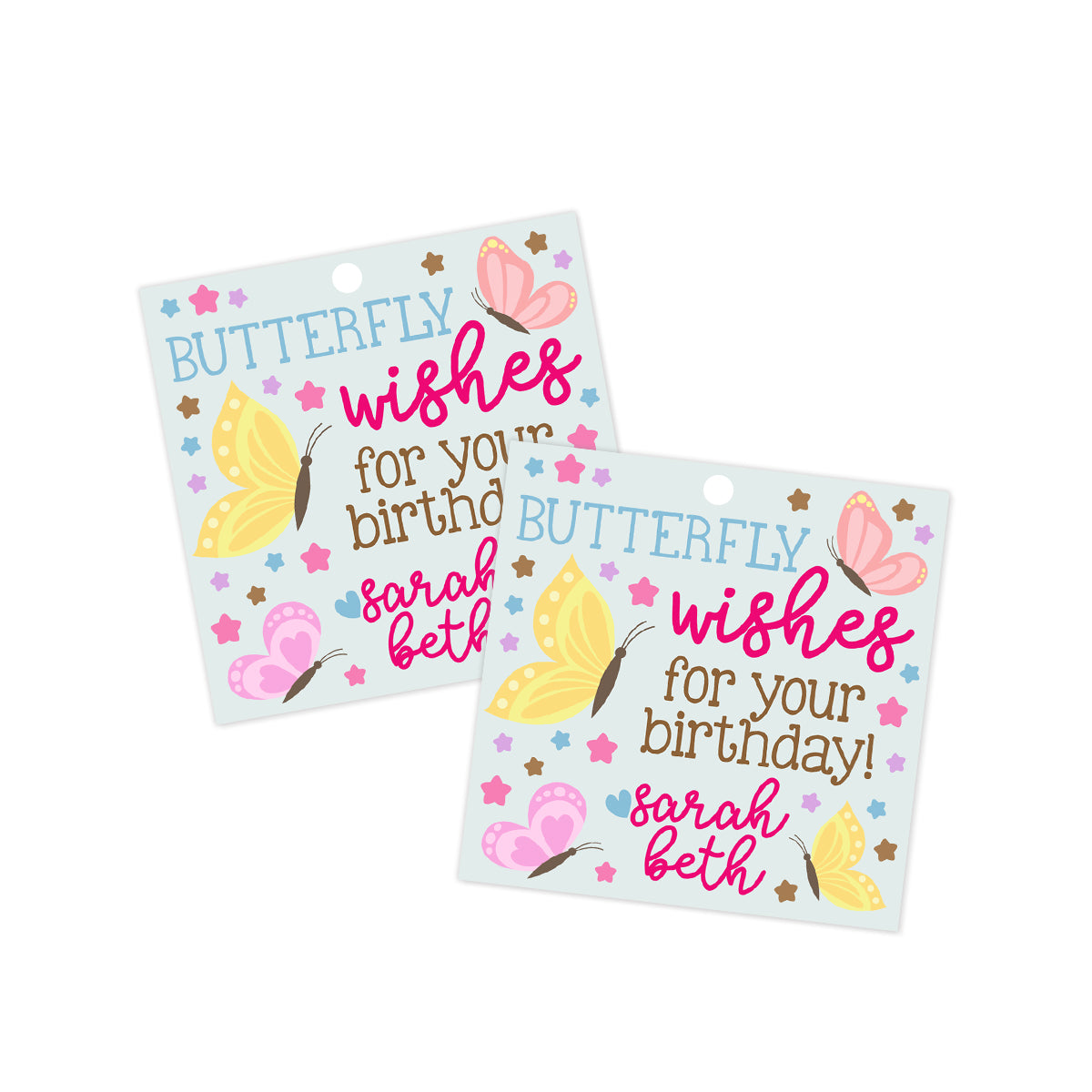 Butterfly Wishes Gift Tag