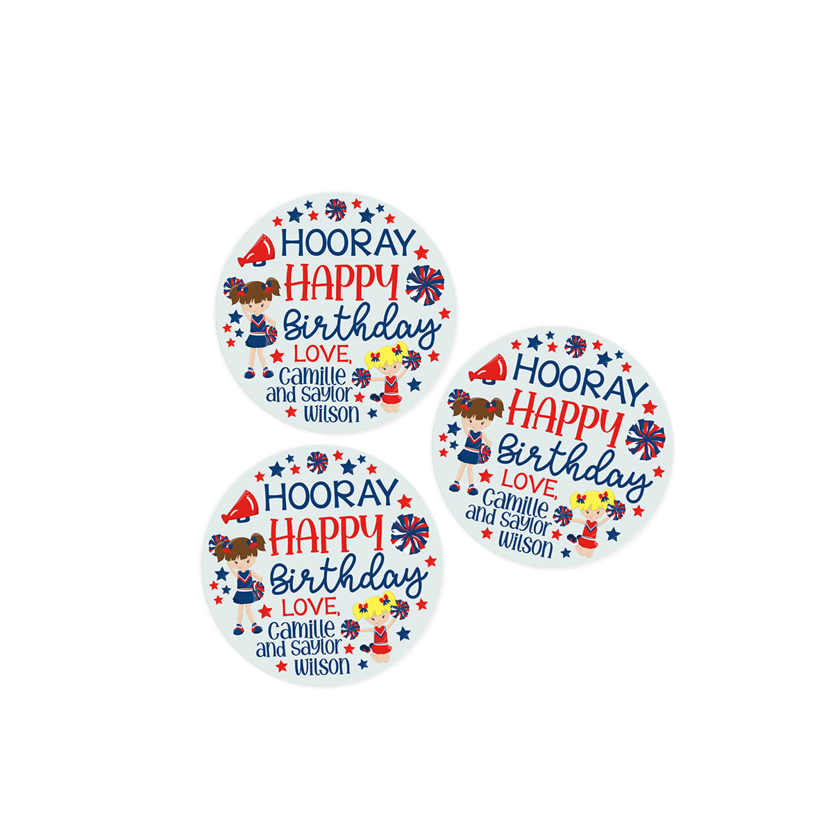 Cheerleader Stickers