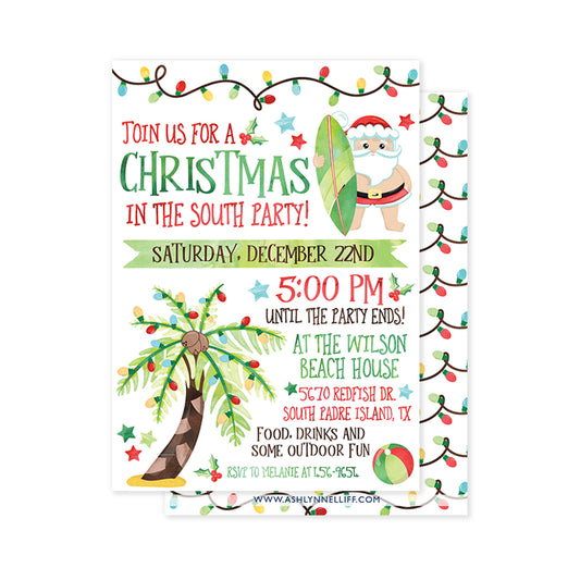 Christmas in the South Party Invitation