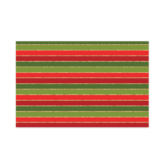Christmas Stripes Party Placemat