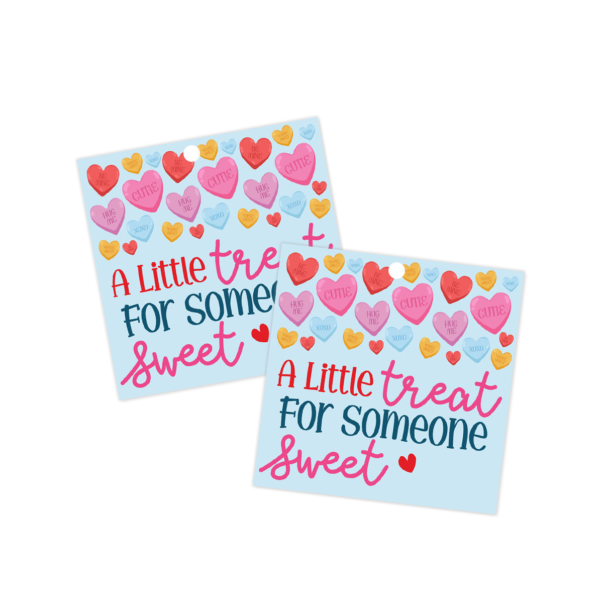 Coversation Hearts Valentines Tag