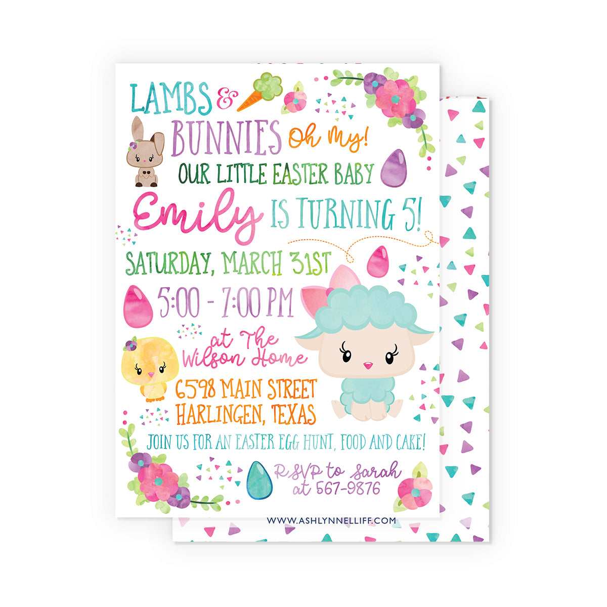 Easter Bunny Invitation