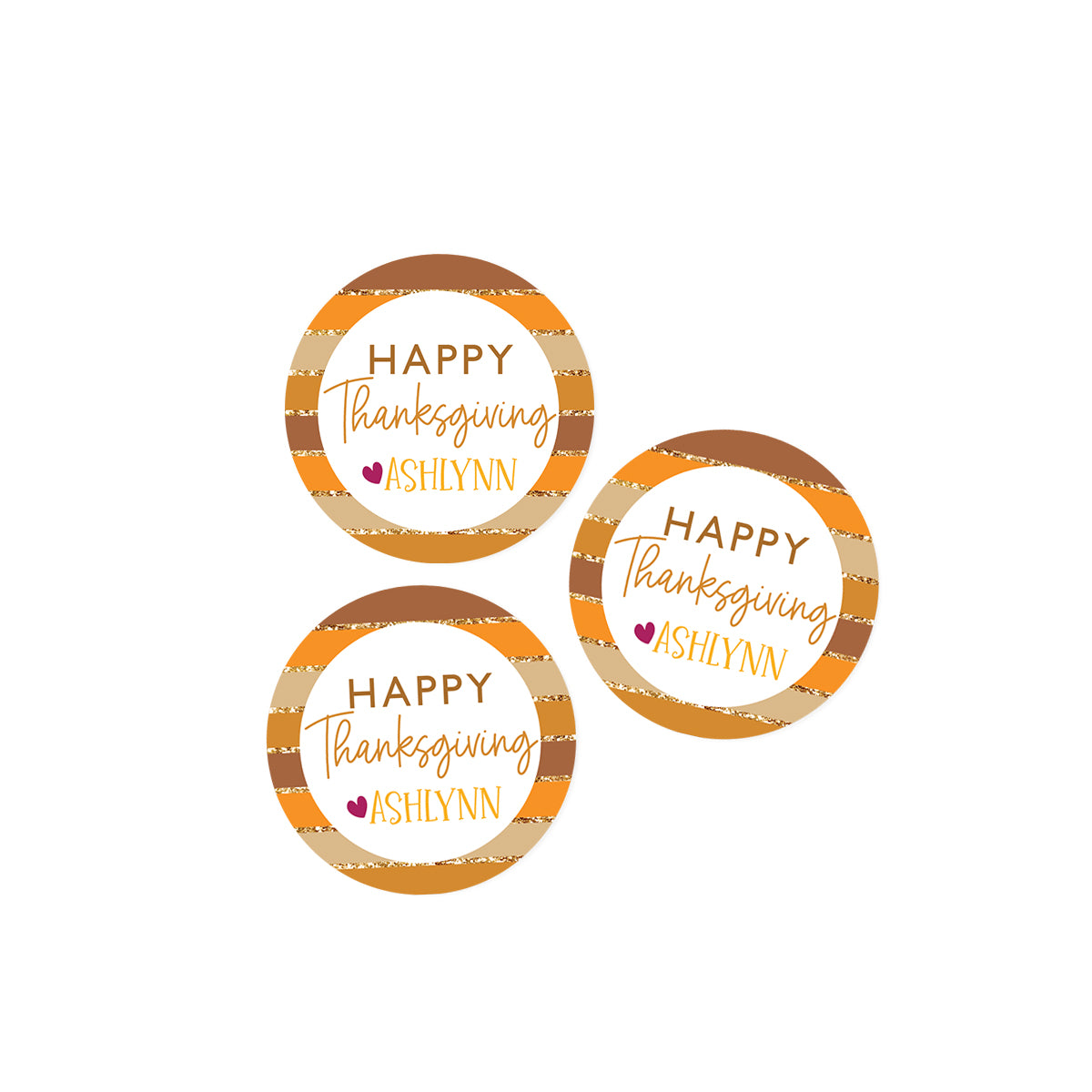 Fall Stripes Stickers