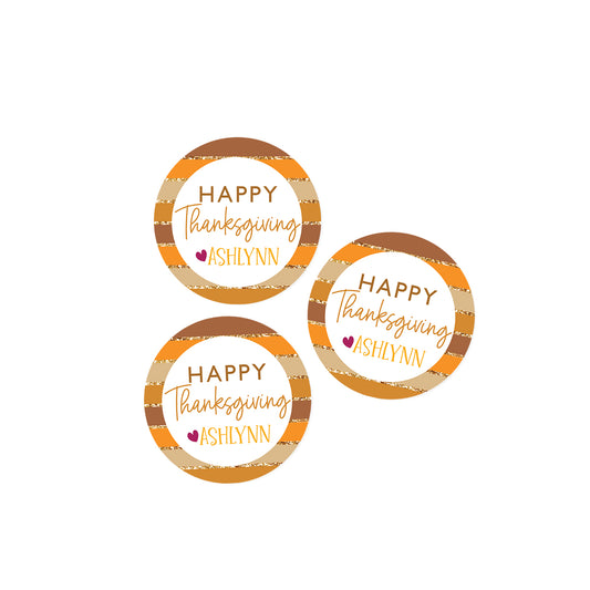 Fall Stripes Stickers