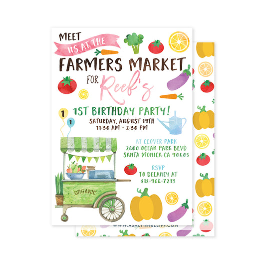 Farmers Market #1 Party Invitation