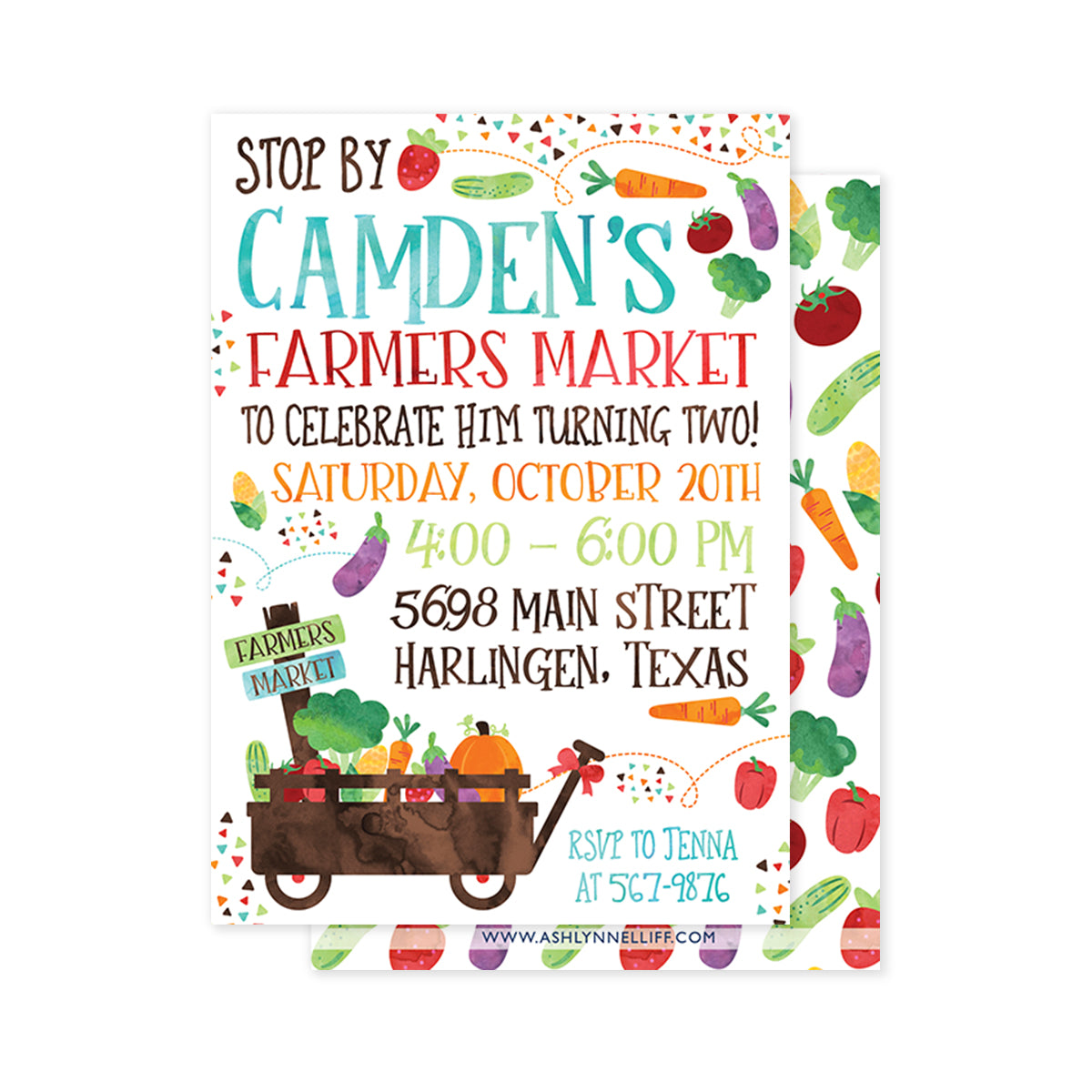 Farmers Market #2 Party Invitation