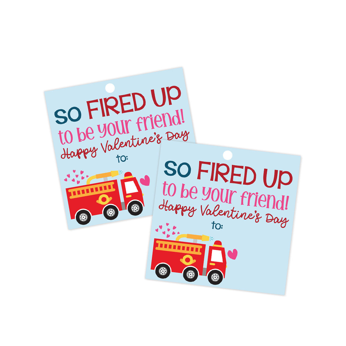 Fired Up Valentines Tag