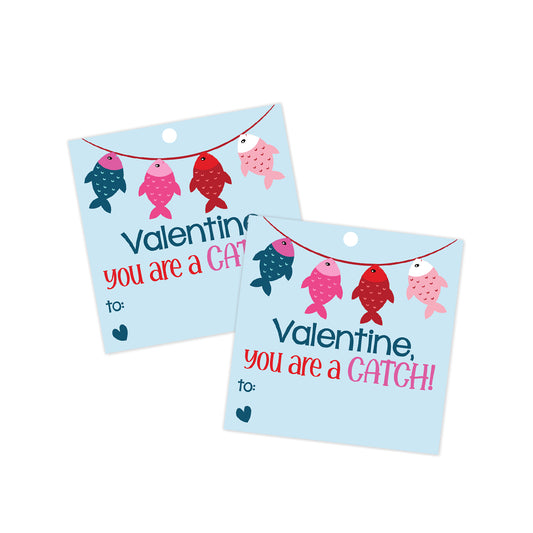 You're a Catch (Fishing) Valentines Tag