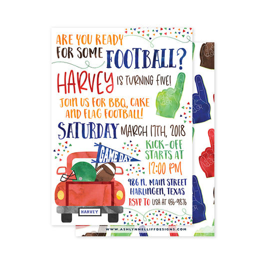 Football Party Invitation