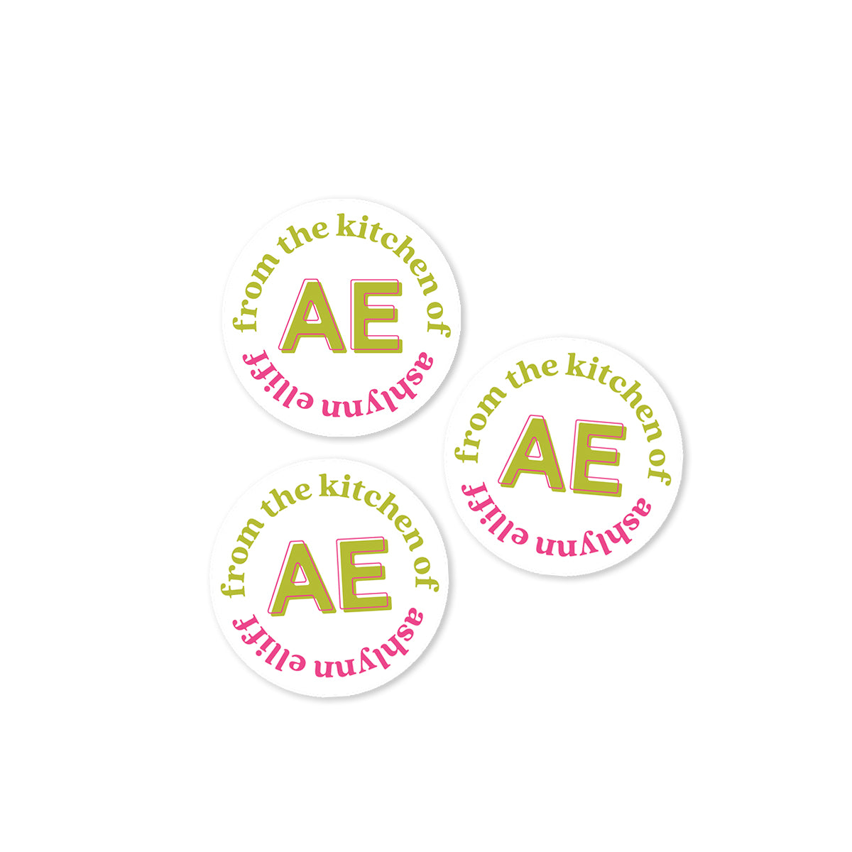 From the Kitchen of (Monogram) Stickers