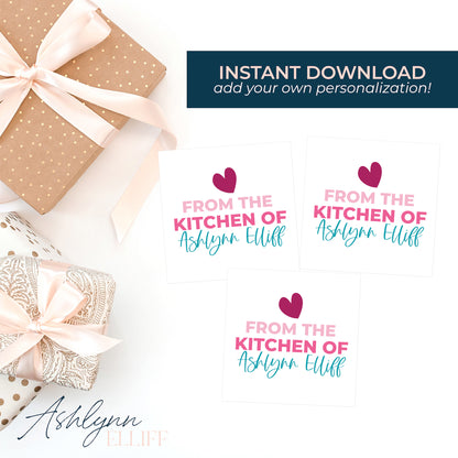 Printable (Instant Download) Everyday From the Kitchen of Gift Tags