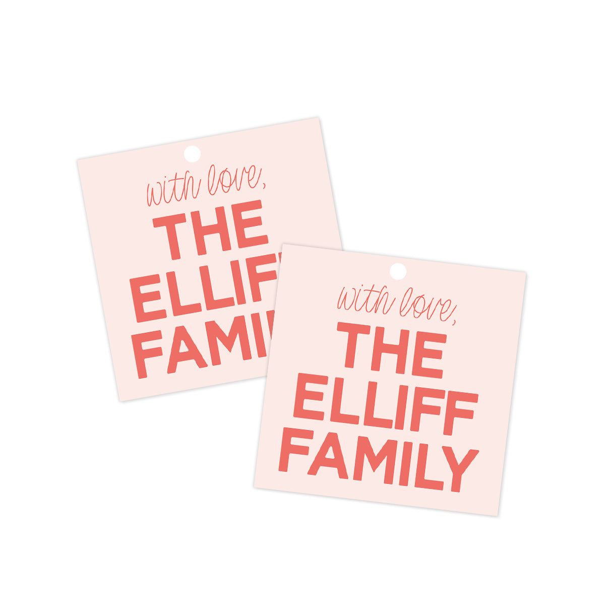 With Love, Family Everyday Gift Tag