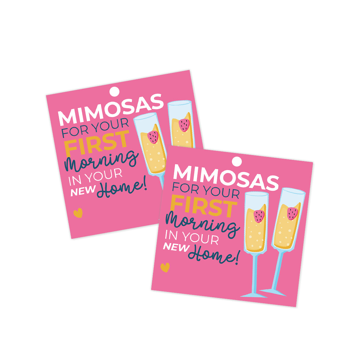 Mimosas for your New Home Gift Tag