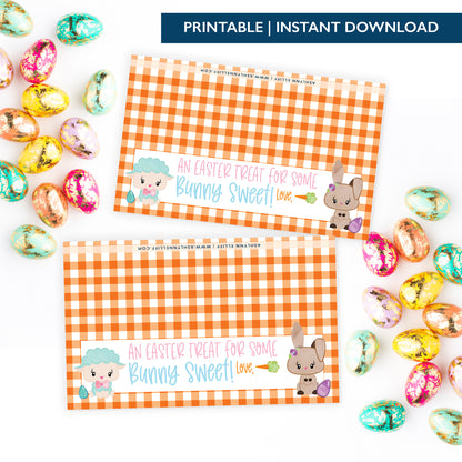 Printable (Instant Download) Orange From Some Bunny Sweet Goodie Bag Toppers