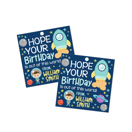 Outer Space Gift Tag