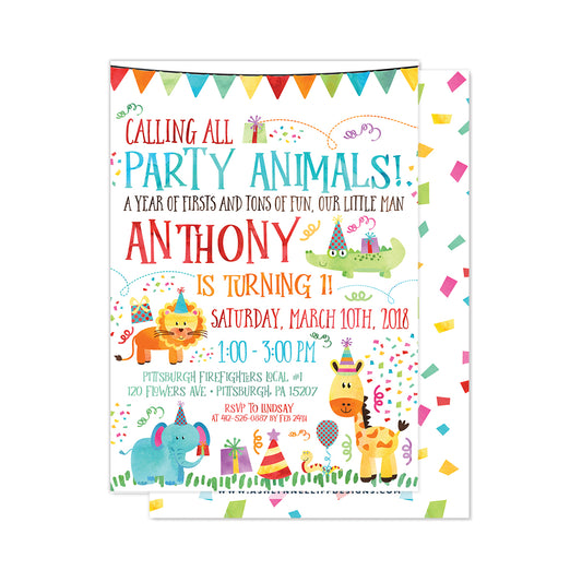 Party Animals Invitation
