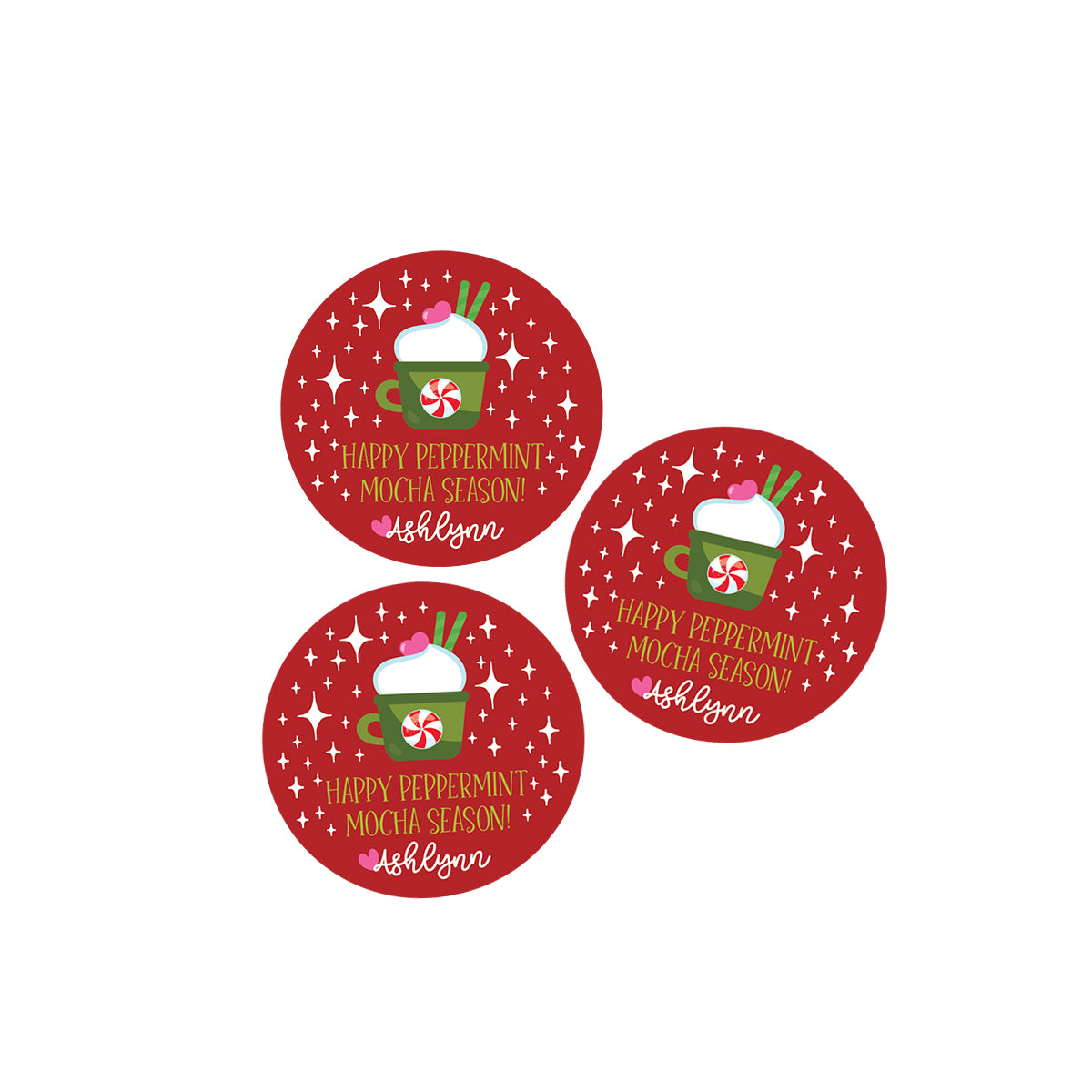 Peppermint Mocha Season Stickers