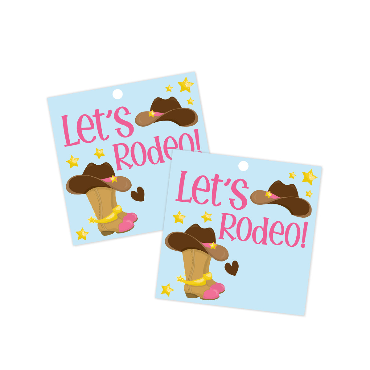 Let's Rodeo Gift Tag