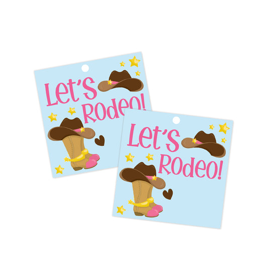 Let's Rodeo Gift Tag