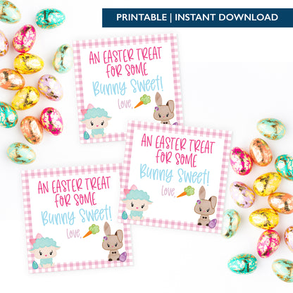 Printable (Instant Download) Pink From Some Bunny Sweet Gift Tags