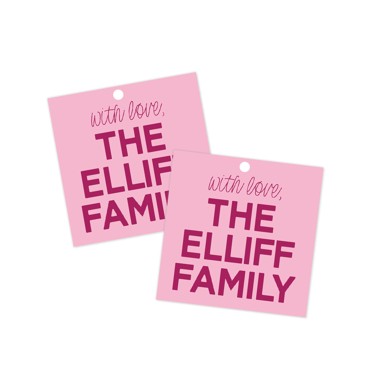 With Love, Family Everyday Gift Tag