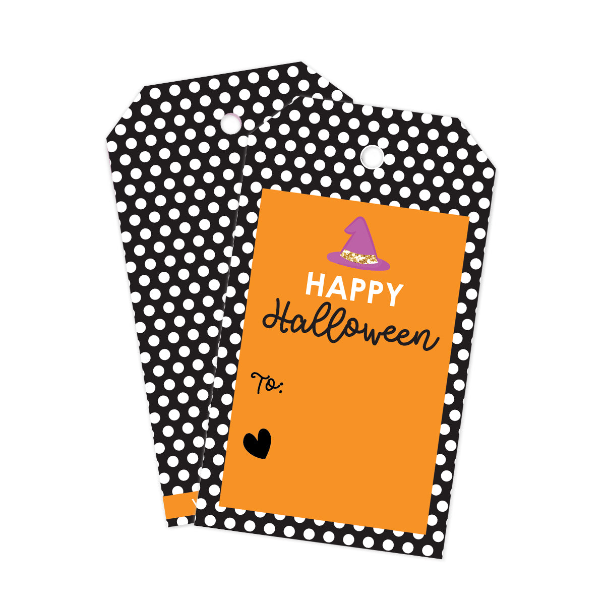 Halloween Polka Dot Gift Tags