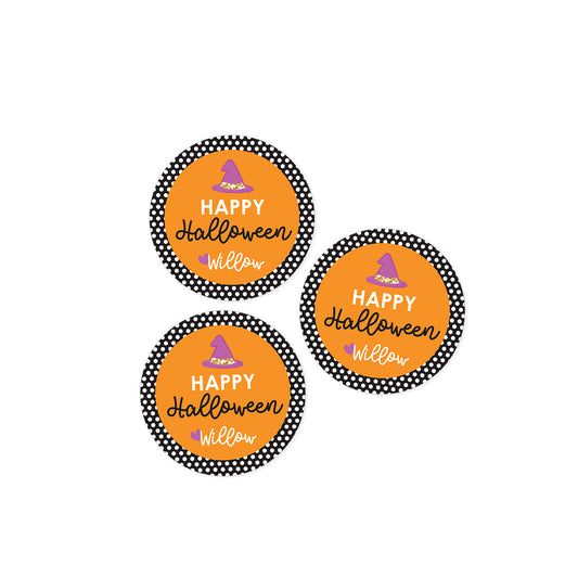 Halloween Polka Dot Stickers