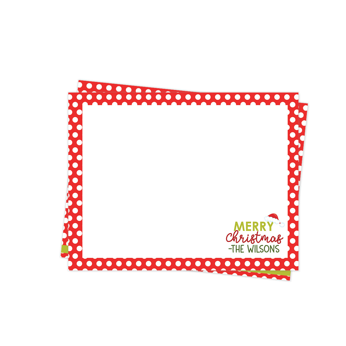 Red Polka Dot Stationery