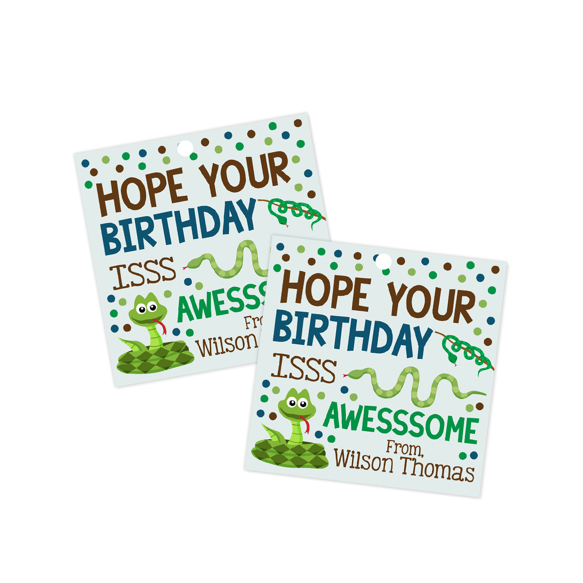 Reptile Gift Tag