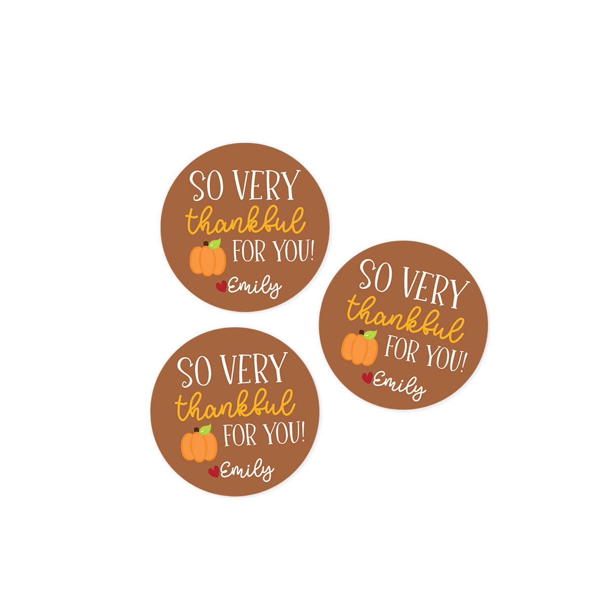 So Very Thankful (Pumpkin) Stickers