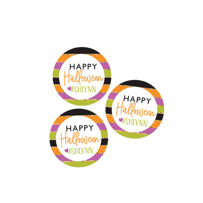 Halloween Stripe Stickers