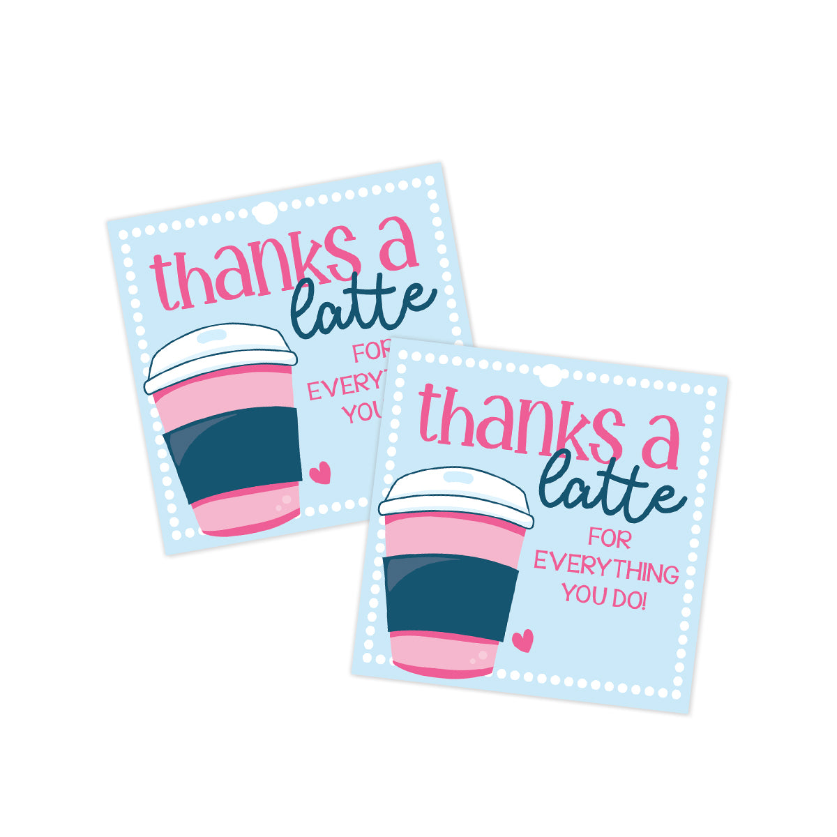 Thanks a Latte Gift Tag
