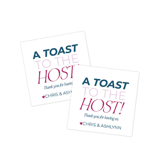 Toast to the Host Gift Tag