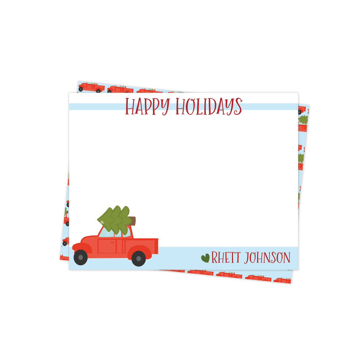 Christmas Truck Stationery